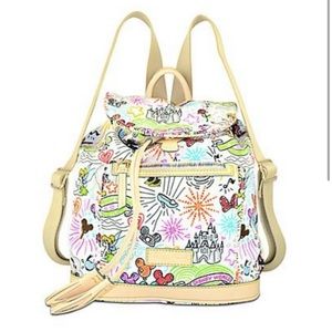 Disney Dooney and Bourke Colorful Sketch Backpack (New)